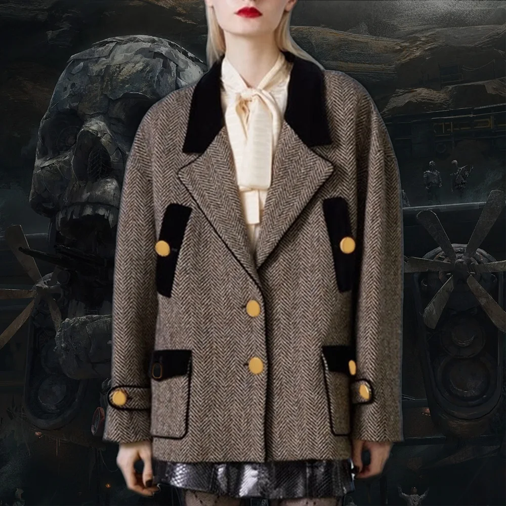 

Wool Long Sleeve Coat Ngvp #nigo6716