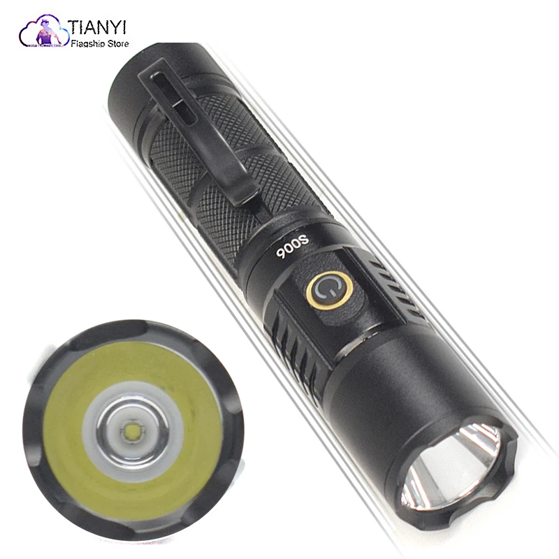 

Aluminum alloy mini strong light LED lighting long-range flashlight USB rechargeable T20 lamp bead fixed focus multi-function
