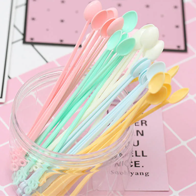 

30pc kitchen Dessert Spoons Coffee Ice Cream Scoop Disposable Party Cutlery Wedding Baby Shower Birthday Party Supplies