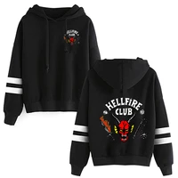 90s unisex stranger things season 4 hellfire club hoodies men cartoon streetwear harajuku upside down sweatshirts male clothes