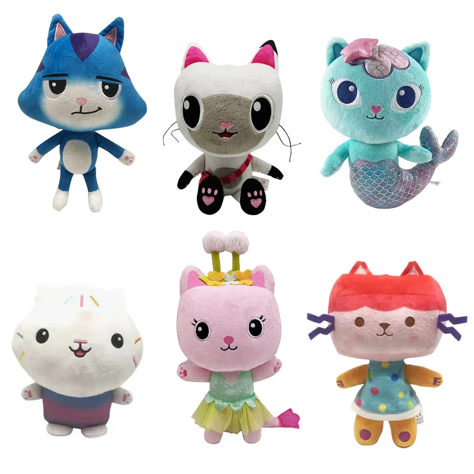 Лидер продаж кукольный домик Gabby 25 см плюшевая игрушка Mercat Мультяшные мягкие