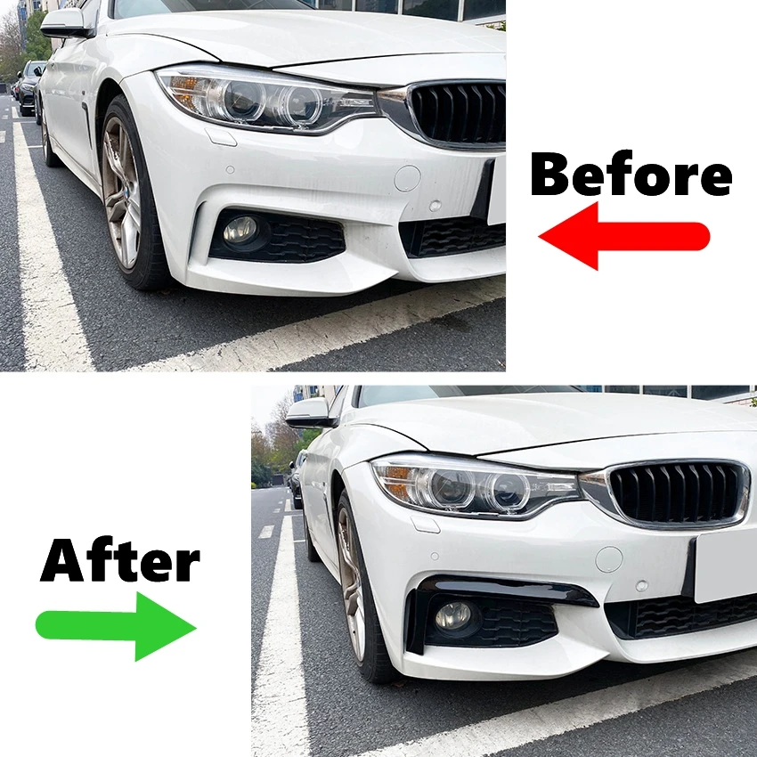 Для BMW 4 серии F32 F33 F36 420i 428i M-Sport 2014-2020 передний бампер спойлер сплиттер