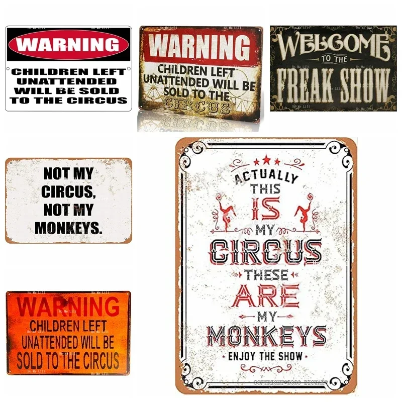 Привлечно это мой цирк забавное предупреждение для детей влево не слушается