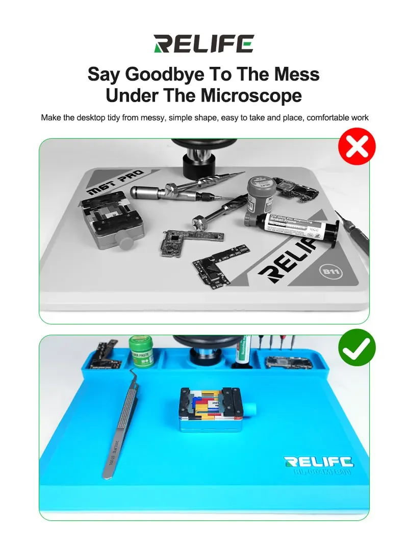 RELIFE RL-004M-B11 Силиконовая накладка для базового микроскопа высокая термостойкость