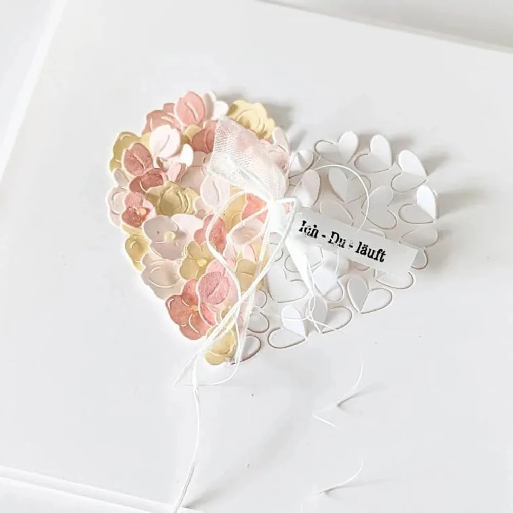 Новые Вырубные штампы 2024 Новое поступление любовь фоновая рамка металлические