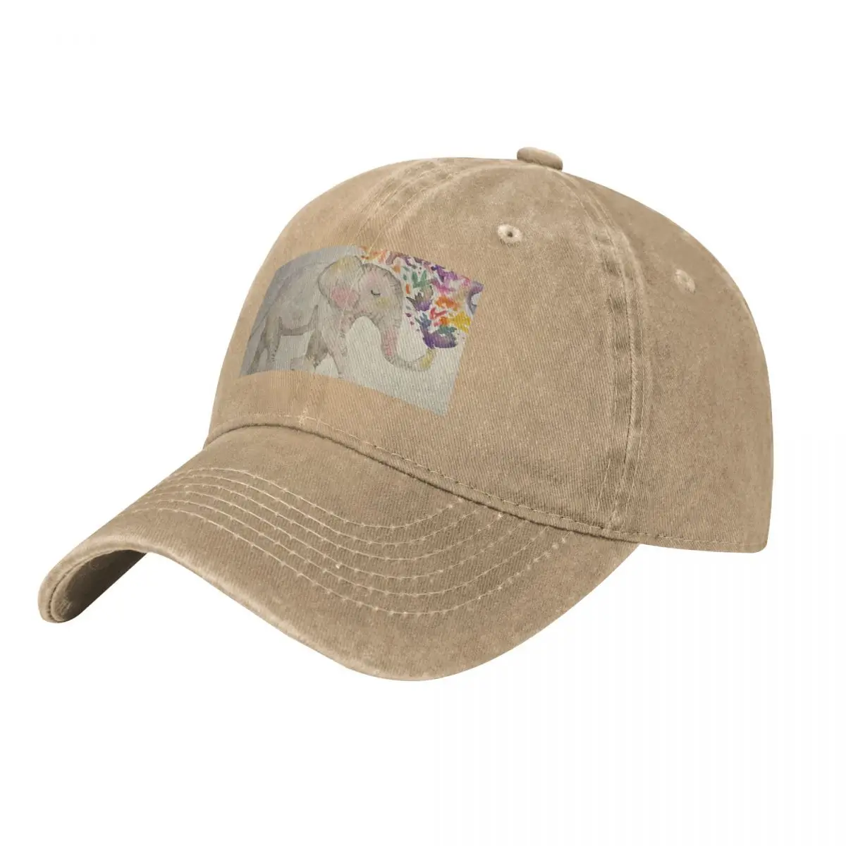 SLB Designs Happy Elephant Baseball Cap Uv Protection Solar Hat Trucker Ball Men's Luxury Women's