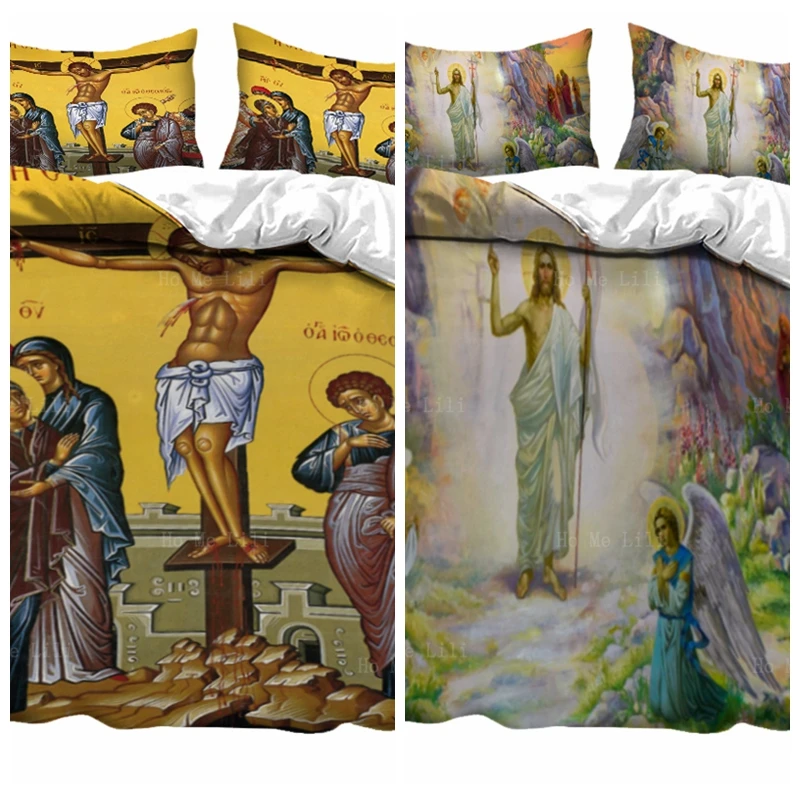 

Honor Of Our Lord Jesus Christ Passion Sunday Angel The Foundation True World Resurrection Duvet Cover By Ho Me Lili
