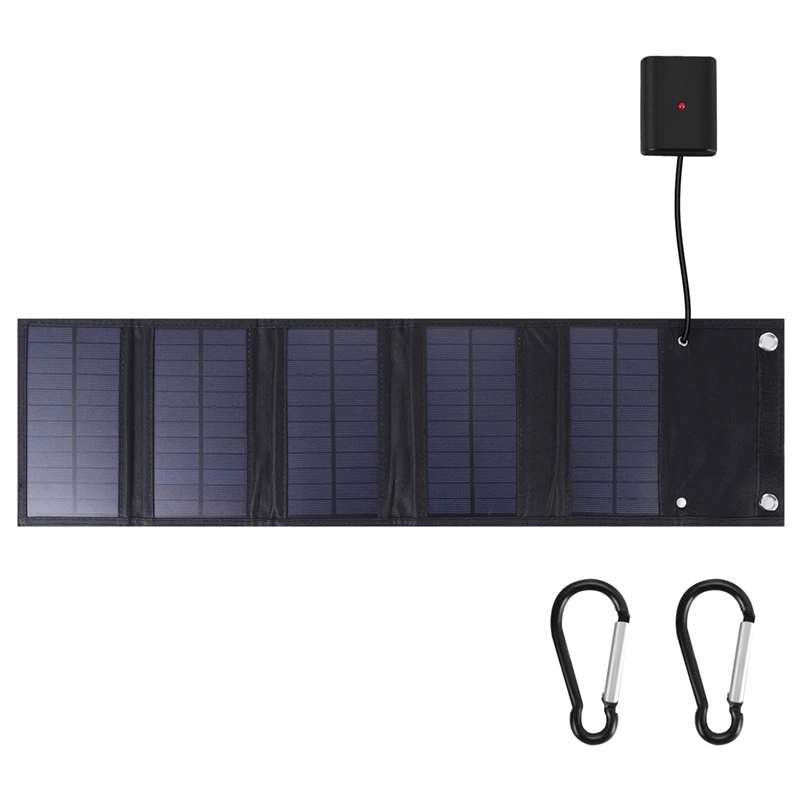 

70W Foldable USB 5V Solar Panel Power Bank Portable Waterproof Solar Panel Charger Outdoor Mobile Phone Power For Hiking