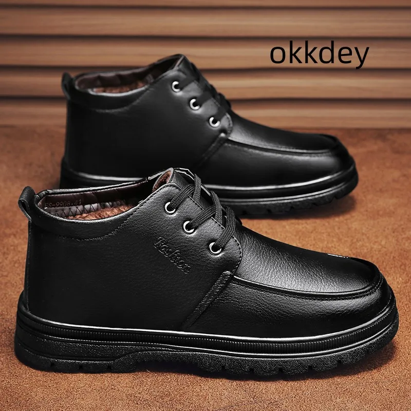 

Men's Low Cut Boots Comfortable Round Toe Fashion Breathable Outdoor High Top Trendy All-match Platform Boots Autumn Winter Main