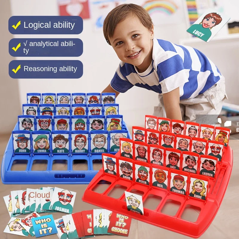 Who is it Board game Funny Guess Who Cards Game Family Guessing Games Toys educational game for kid board game you say i guess