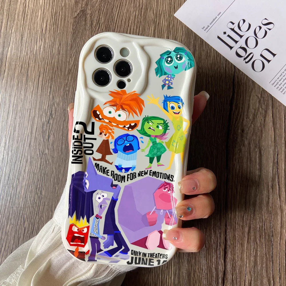 Чехол для телефона Inside Out Joy Vivo Y50 Y36 Y35 Y30 Y28 Y22 Y21 Y20 V40 V30e V27e V23 V23e S12 4G 5G 3D Creamy Wave Soft Cover