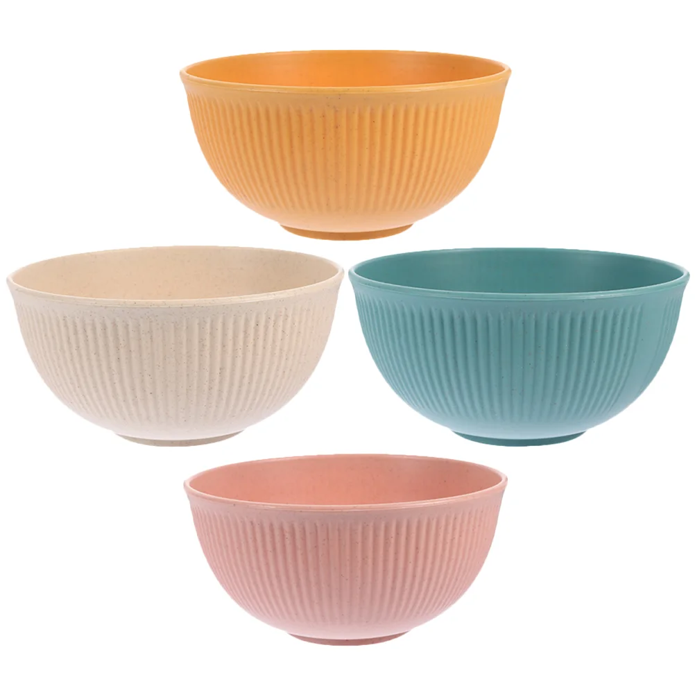 

4pcs Kitchen Bowls Bowls Cereal Bowls Soup Bowls Kids Bowls Rice Bowl
