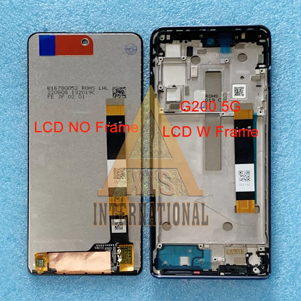 

Оригинальный 6,8 ''для Motorola Moto G200 5G ЖК-дисплей, рамка экрана, сенсорная панель, дигитайзер для Motorola Edge S30, ЖК-дисплей