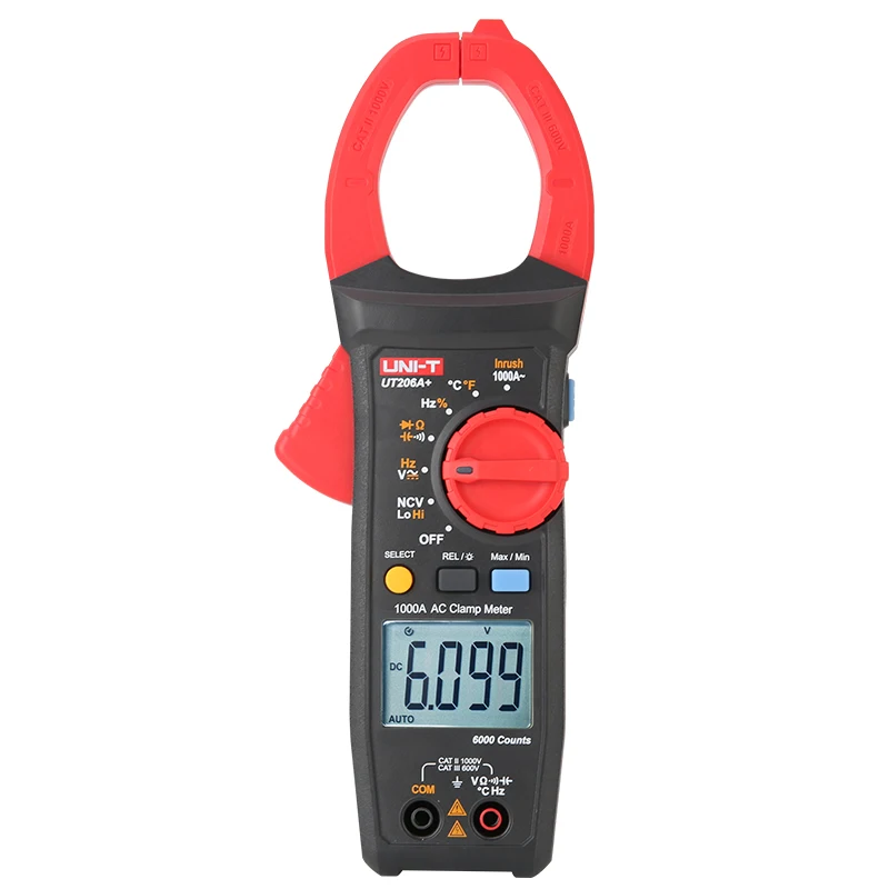 

UNI-T 1000A Current Digital Clamp Meter 1000V AC DC Voltage Auto Range Resistance Capacistance Frequency Test Multimeter Ammeter