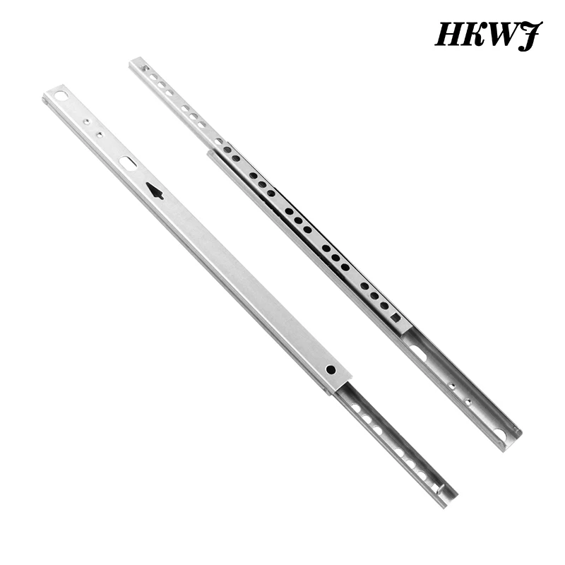 

1 Pair Mini 17mm Wide Drawer Slide Ball Guide Two-Section Drawer Runner Ball Guide Steel Rails Furniture Hardware Fittings