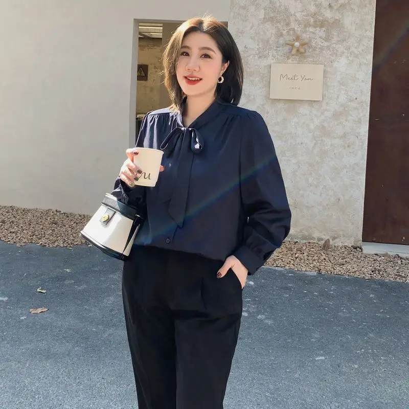 Женская свободная рубашка из полиэстера