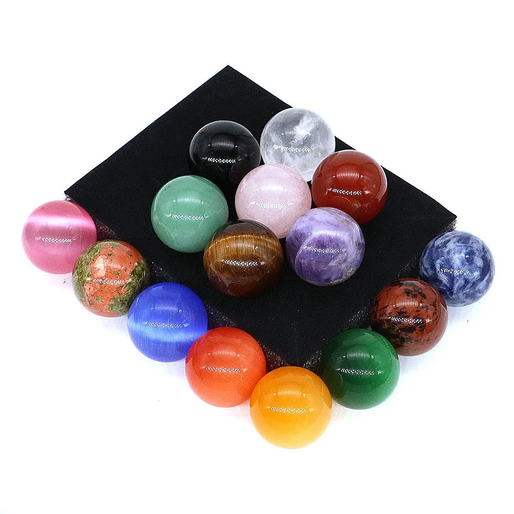 

Непористые круглые бусины из натурального камня, 20 мм