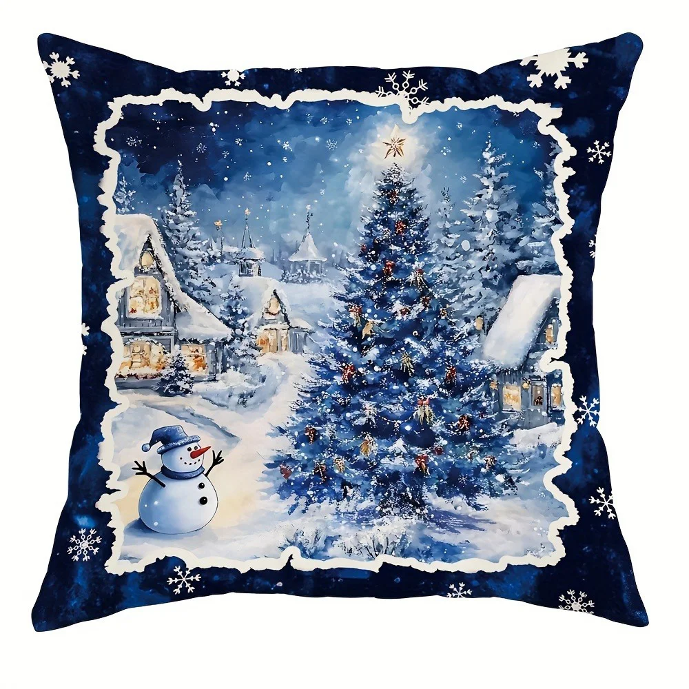 

Рождественские наволочки полиэстер велюр 45x45 см