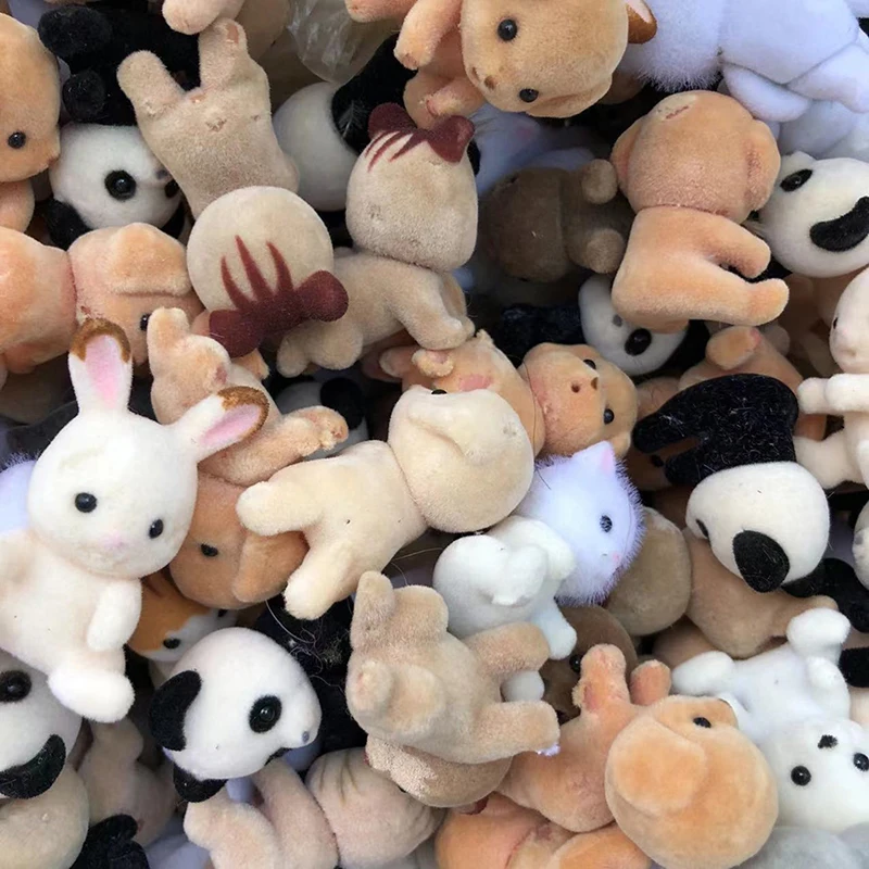 Фигурка животного лесной семьи кролик медведь собака панда ниспадающая