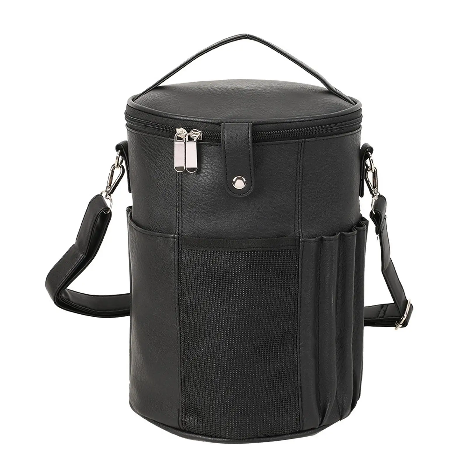 

Sewing Tools Large Capacity Tote Gift with Grommet PU Leather Yarn Tote Storage