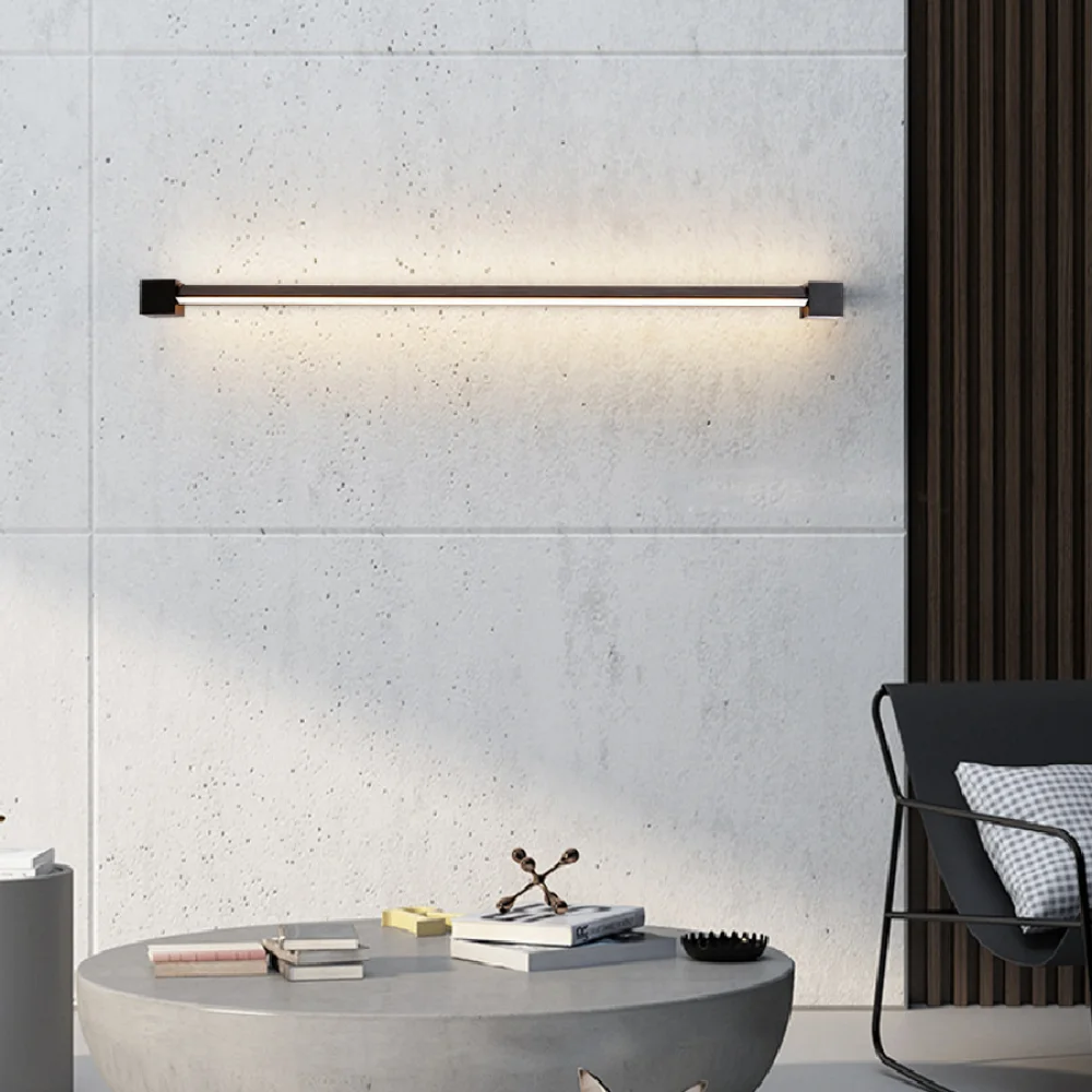 

Современная настенная лампа в скандинавском стиле, алюминиевый светодиодный комнатный прикроватный светильник с длинным вращением для го...