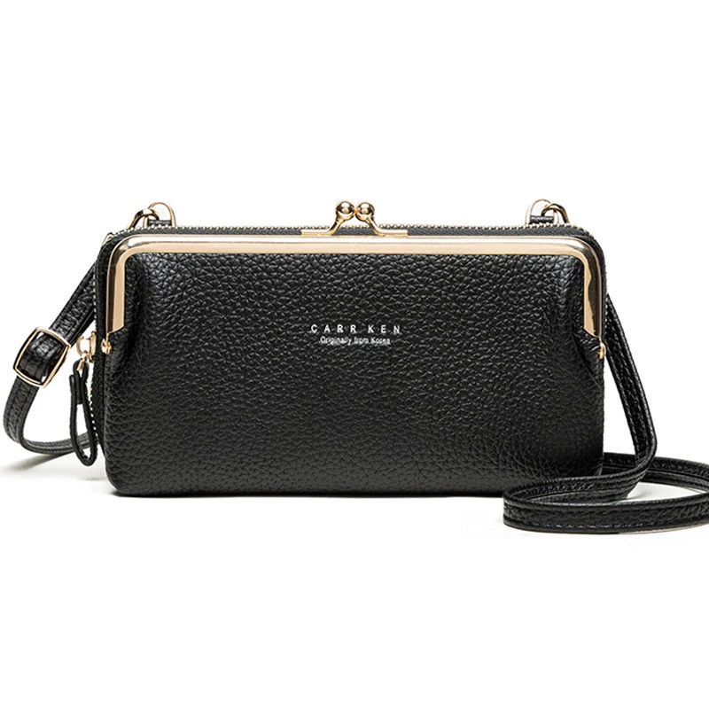 Роскошные женские Сумки из искусственной кожи Дамский клатч для телефона