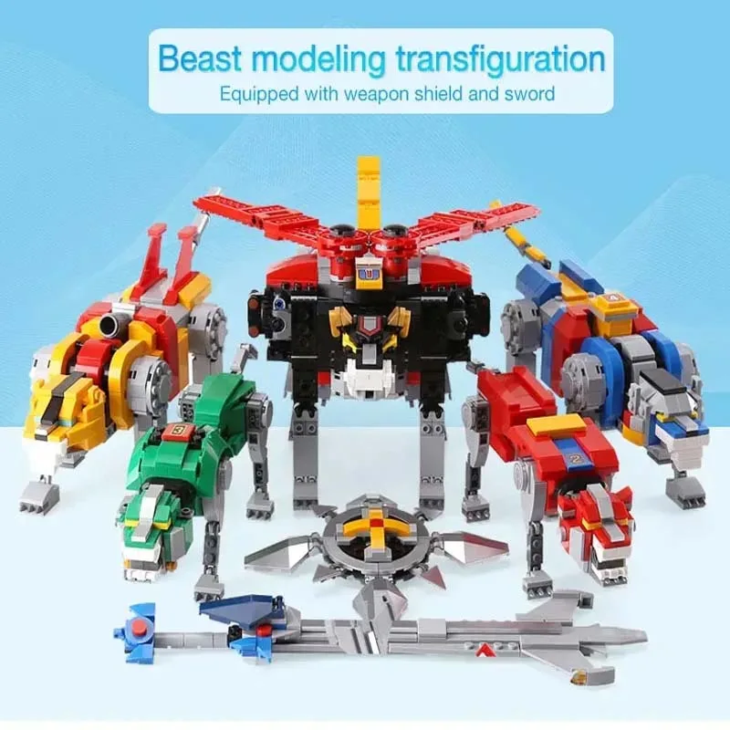 5 в 1 строительные блоки Voltron Defender Of The Universe 21311 16057