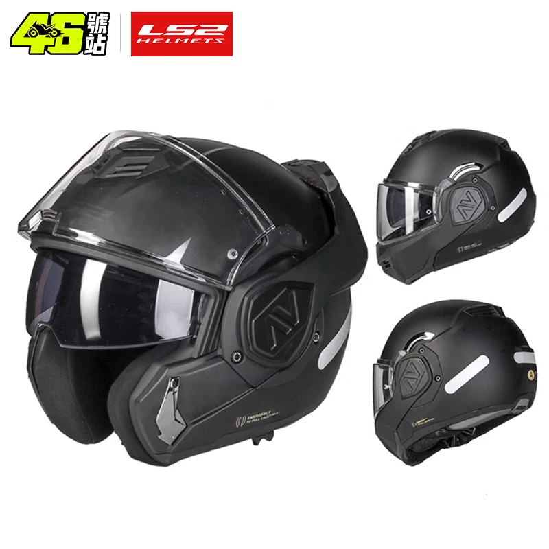 

LS2 FF906 Advant Flip Up МОДУЛЬНЫЙ шлем Мотоциклетный модульный шлем с двойным козырьком со встроенными линзами ECE Capacete Мотошлемы
