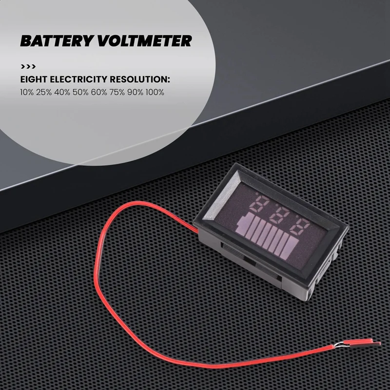 12 В ACID-индикатор емкости аккумулятора светодиодный тестер уровня заряда синий