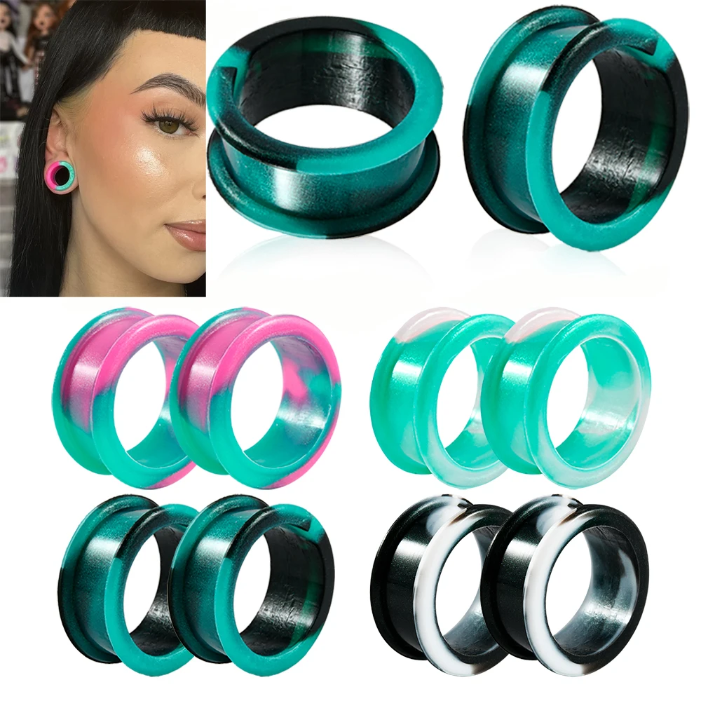 1 пара, силиконовые Заглушки для ушей, 8-38 мм | AliExpress