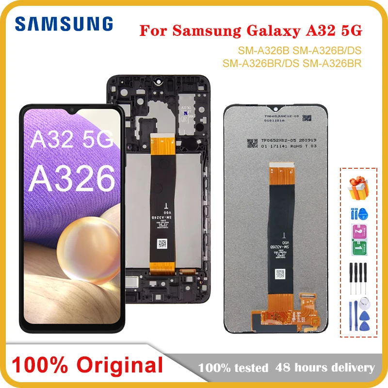 

6.5"Original LCD For Samsung Galaxy A32 5G A326 LCD with frame Touch Screen Digitizer LCD For Samsung SM-A326B A326B/DS Display