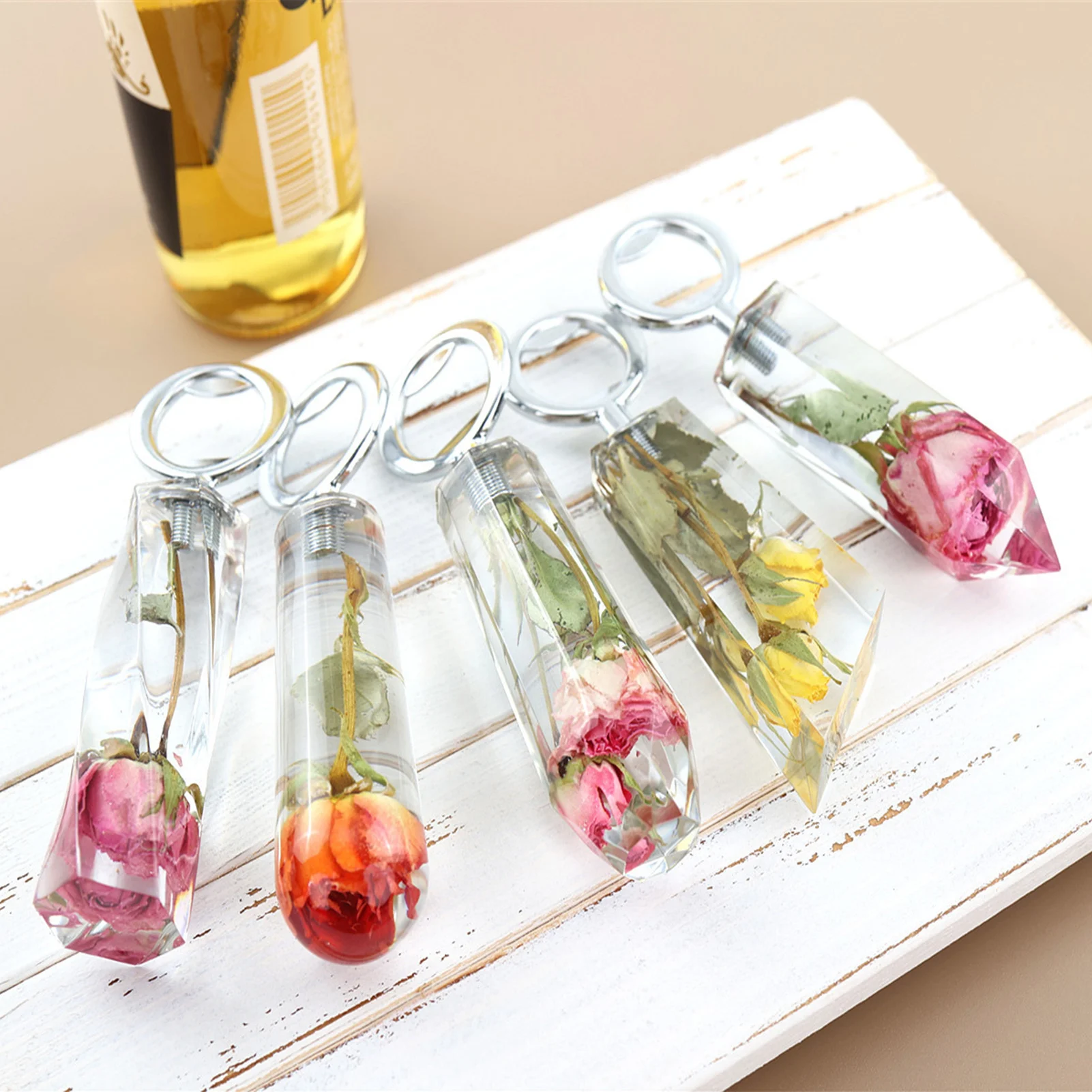 

Bottle Opener Silicone Resin Mould Kit Beer Opener Resin Casting Mould Beautiful Casting Mould Tool Set For DIY Crafts Making