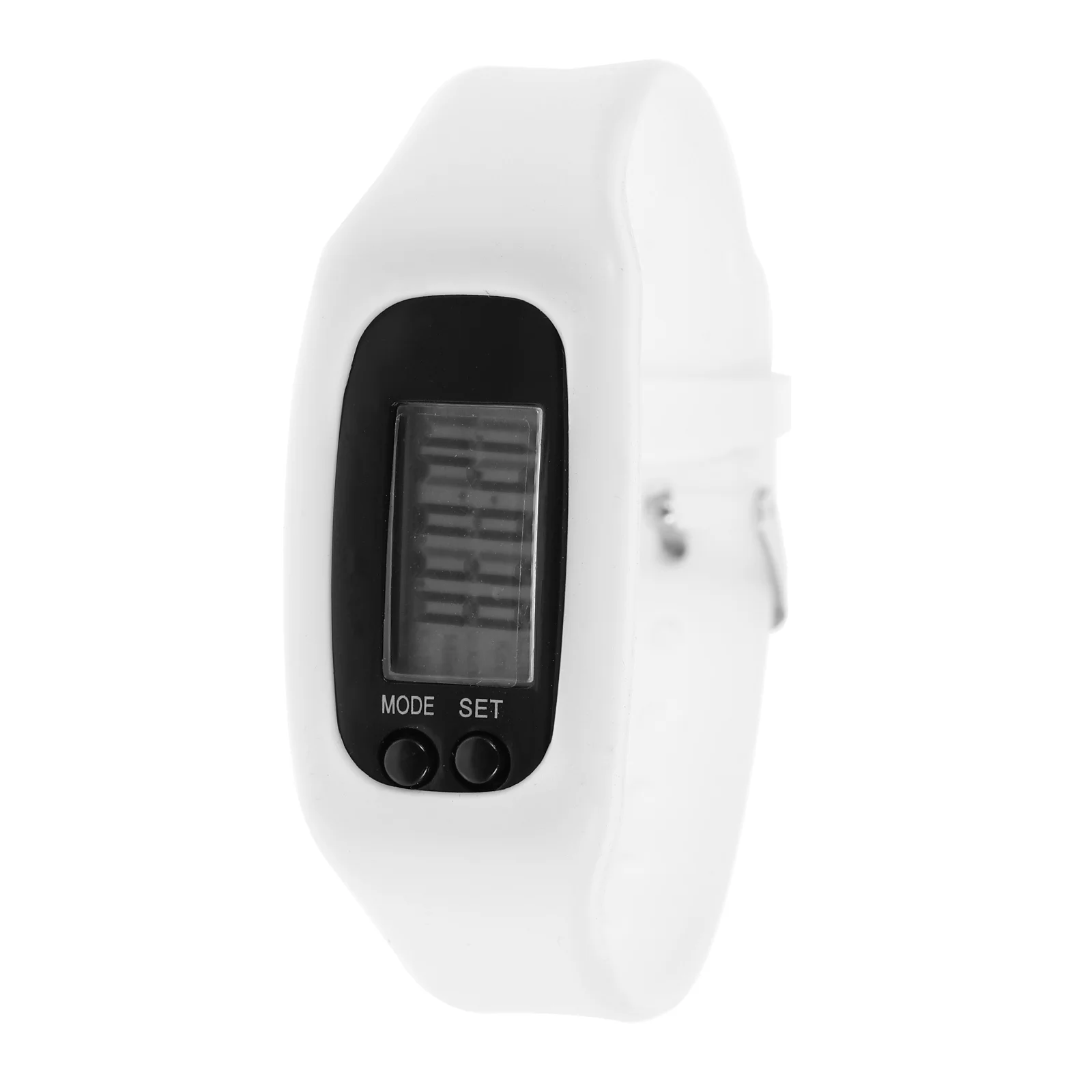 

Digital Watches Kids Wristband Step Counter Walking Tool Outdoor Pedometer White Bracelet Electronic Fitness