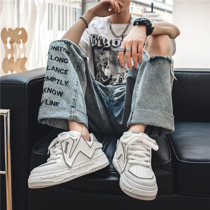 

Кроссовки мужские из дышащего материала, Брендовые повседневные удобные Сникерсы для студентов, прогулочная обувь для тенниса