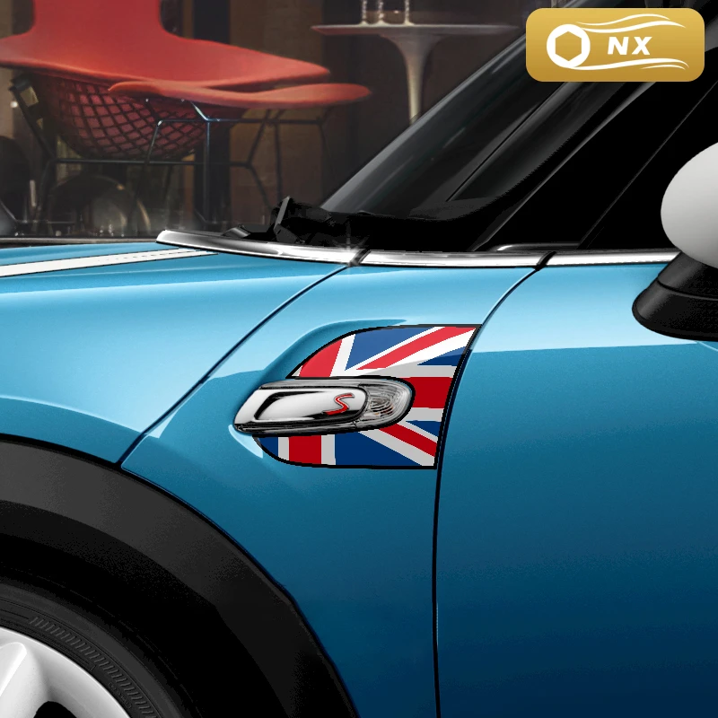 

2pcs Car Wing Fender Stickers Section Side Scuttles Decals For BMW Mini Cooper S ONE JCW F55 F56 F57 Car Styling Car Accessories