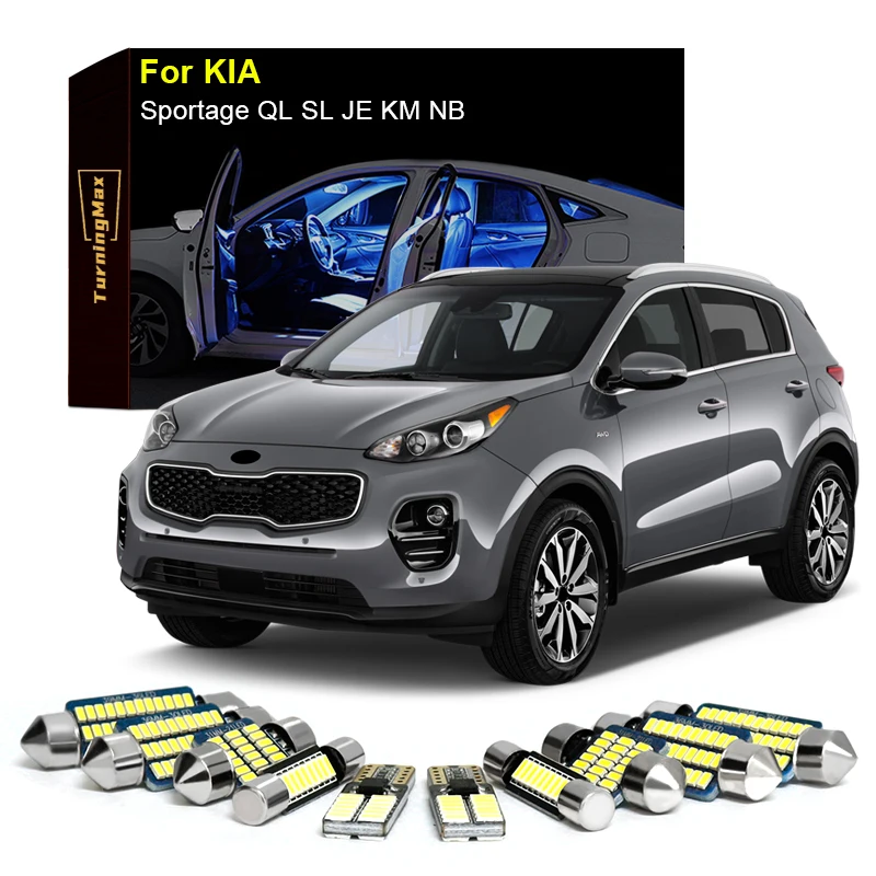 

Canbus Interior Lighting LED Bulb Kit For KIA KR Sportage QL SL JE KM NB 1994-2020 Trunk Dome Indoor Lamp Lights Car Accessories