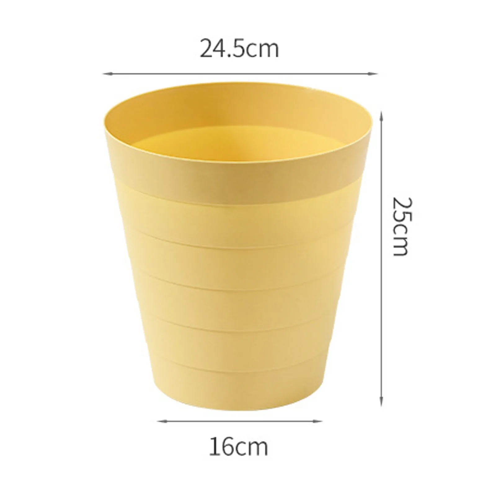 Круглая пластиковая маленькая мусорная корзина 9 л с крышкой для ванной комнаты