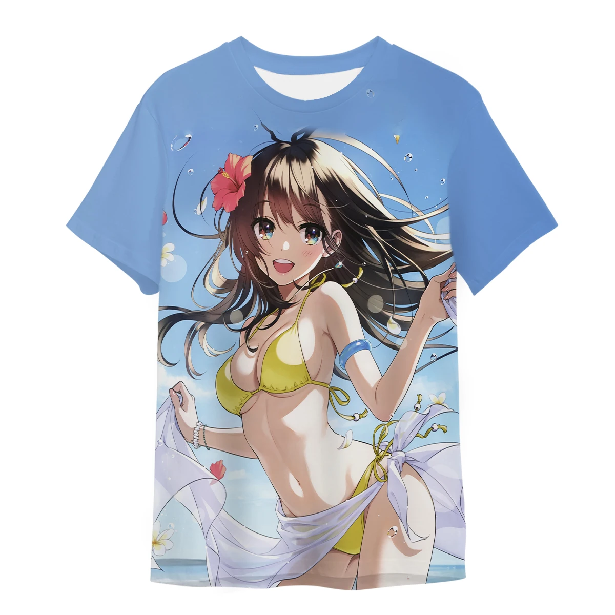 

2023 сексуальная девушка тату Nun 3D печать для мужчин женщин аниме Hentai Lewd для девочек Harajuku рубашка Otaku альтернативная одежда топы футболки