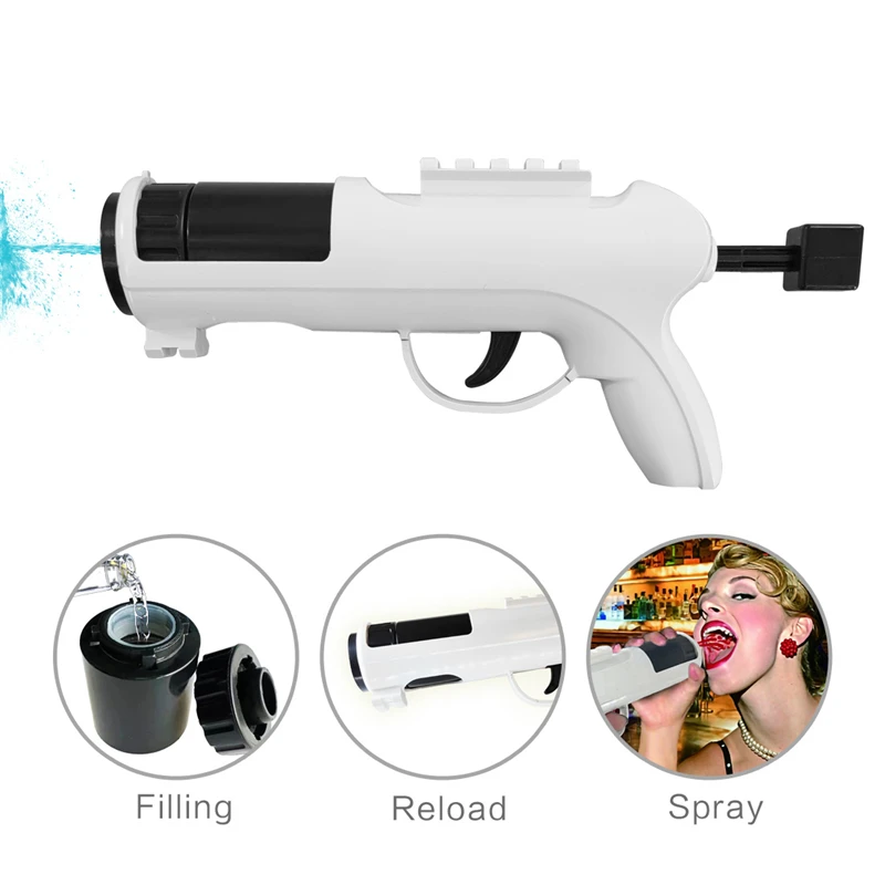 

Portable Champagne Gun Wine Sprayer Pistol Beer Jet Durable Spray Gun ABS Version Stopper Ejector Pop It Birthday Party Bar Tool