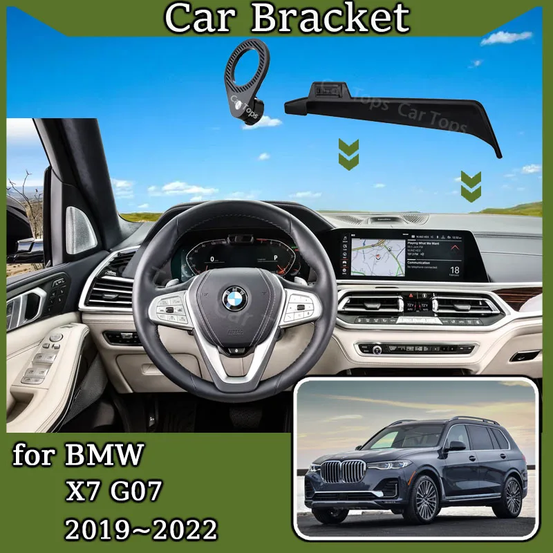 Автомобильный держатель мобильного телефона для BMW X7 M50i G07 2019 ~ 2022 Новый магнитный