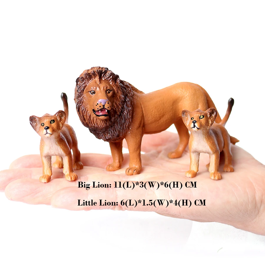 

Realistic PVC Wild Animal African Leapard Model Lionet Action Figure Lion Figurines Collection Toys for Kid Education Gifts