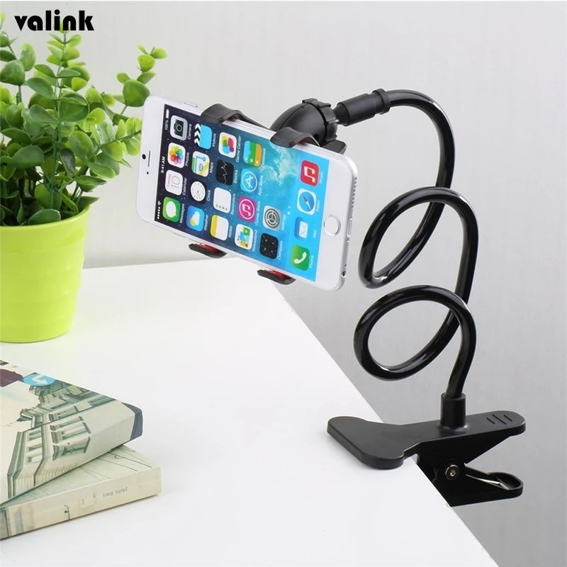 

Universal Desk Phone Holder Flexible Adjustable Lazy Holder Cell Phone Clip Bed Desktop Mount Bracket Smartphone Support Stand