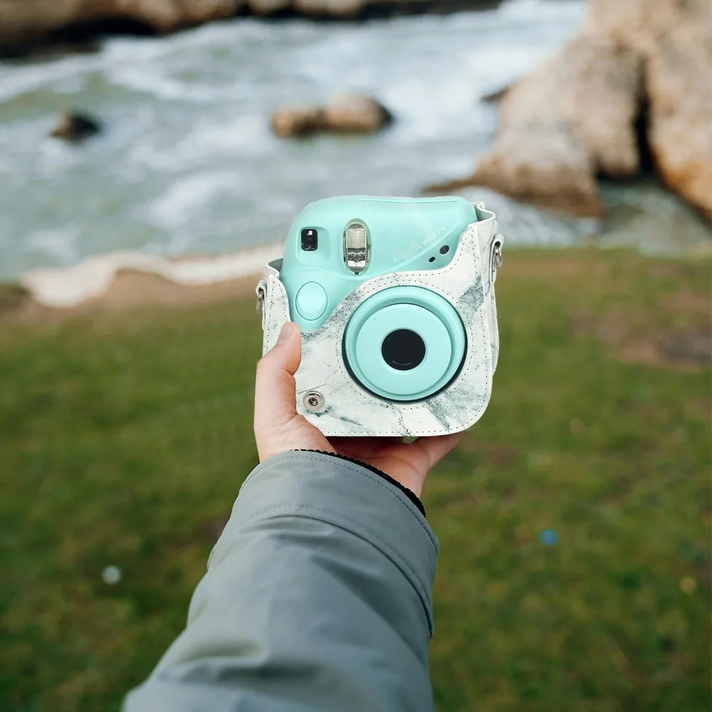 Портативный чехол из искусственной кожи для Instax Mini SE/7+ универсальная сумка