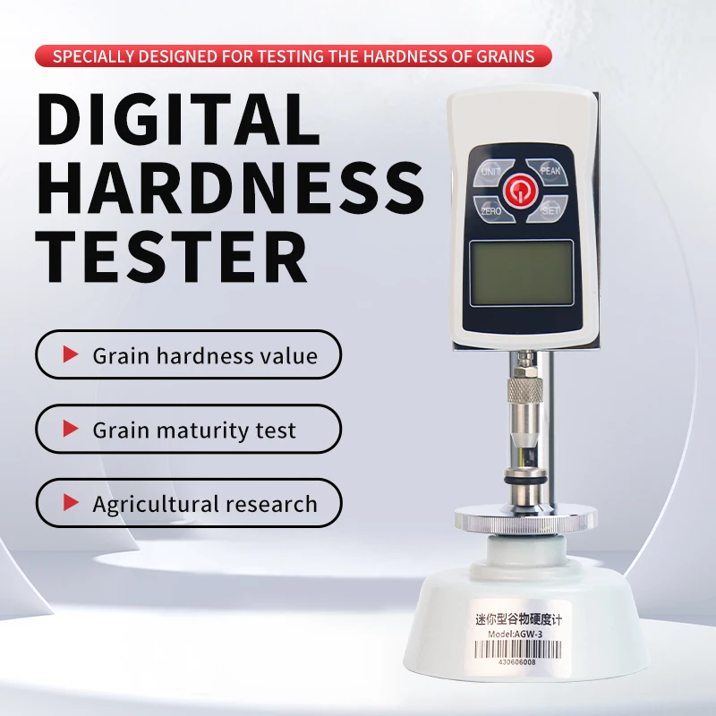 Цифровой тестер твердости зерна высокоточный склерометр с ЖК дисплеем 20 кг. 196n