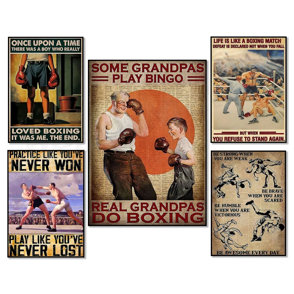 Wrestling - Be Awesome Every Day be Brave humble awesome плакат подарки для бокса жизнь такая как по боксу