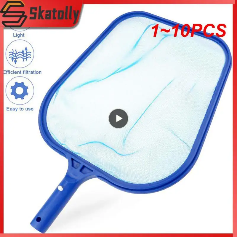 

1~10PCS 1-Swimming Pool Sweeping Net Fish Pond Skimmer Mesh Cleaning Leaf Skimmer Mesh Frame Net For Swimming Pool Cleaning