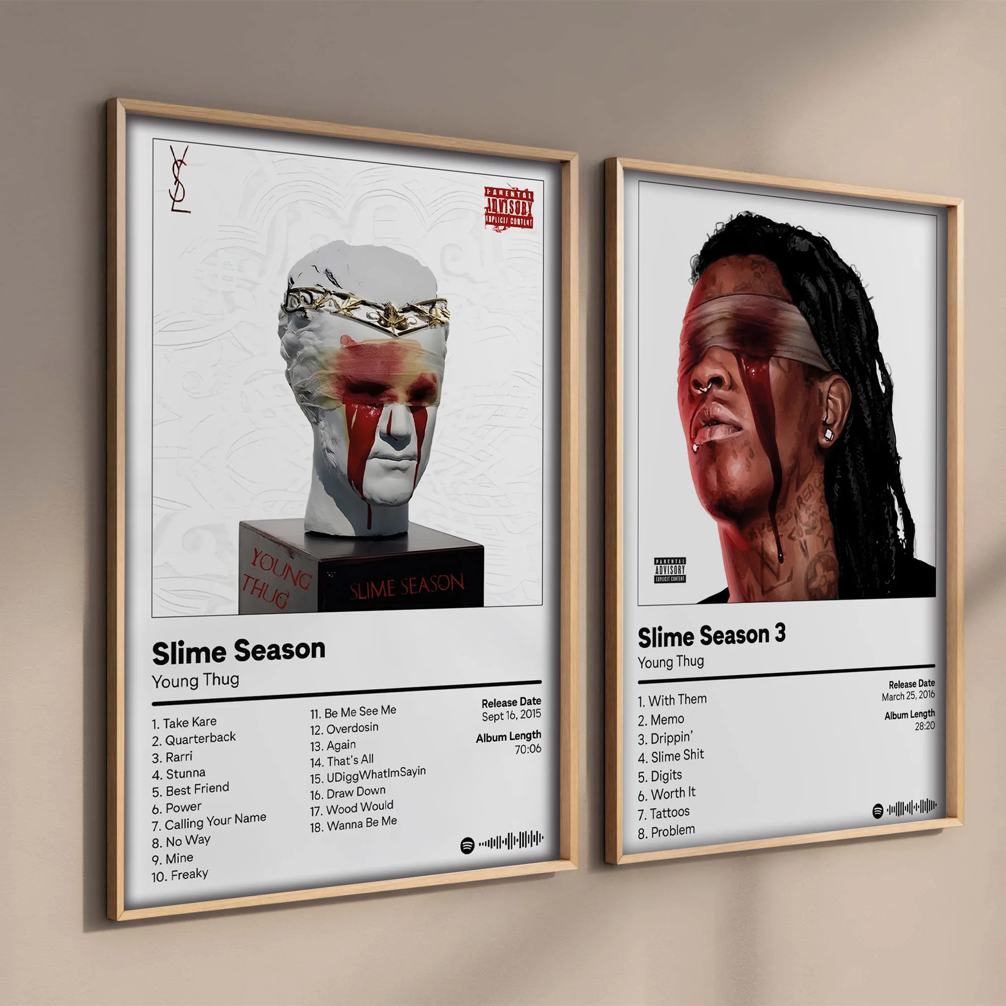 Классическая обложка альбома с распылителем для музыки печать на холсте без рамы