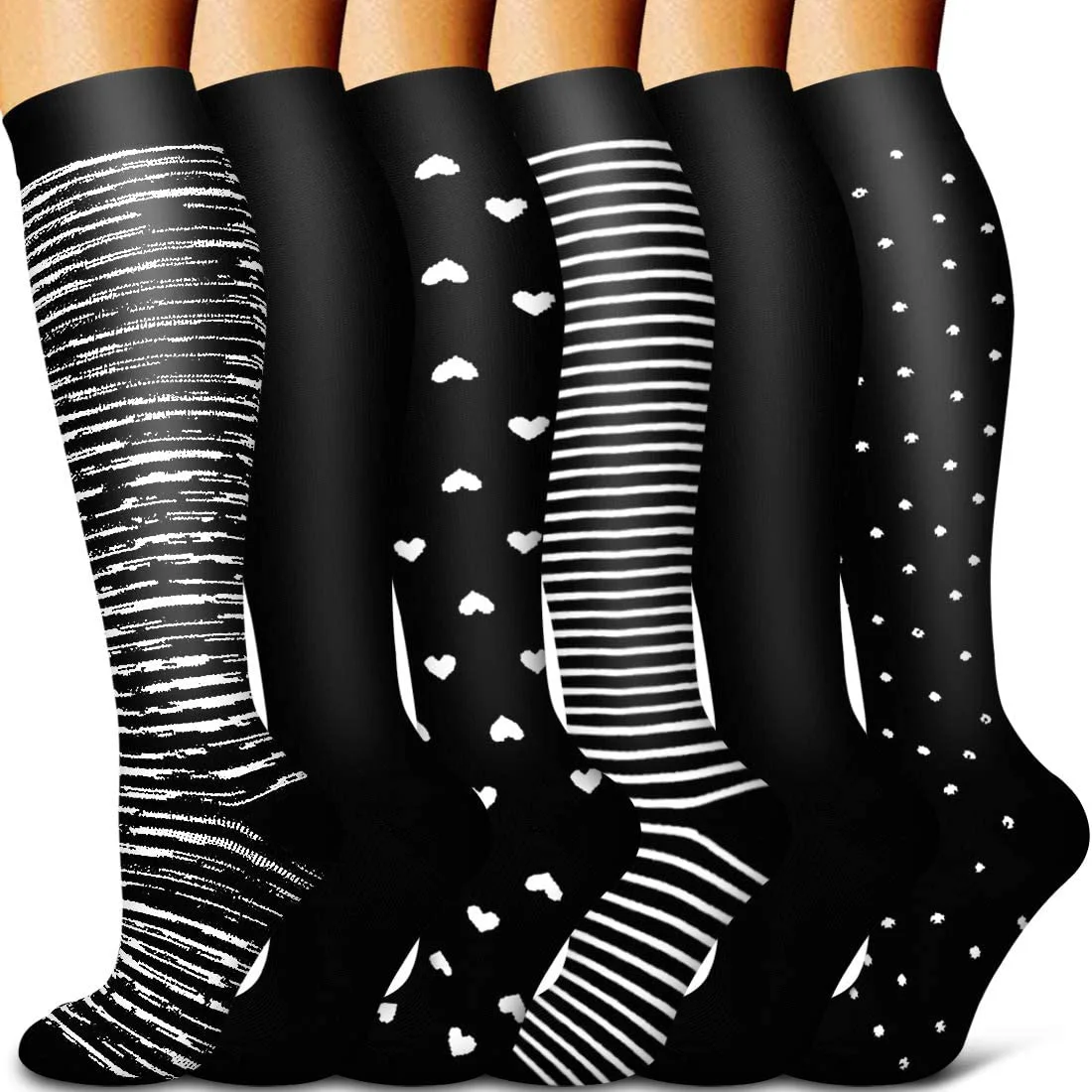 Compression Socks Pressure Nursing Socks For Edema Diabetes Varicose Veins Outdoor Running Sports Cycling Socks Men and Women