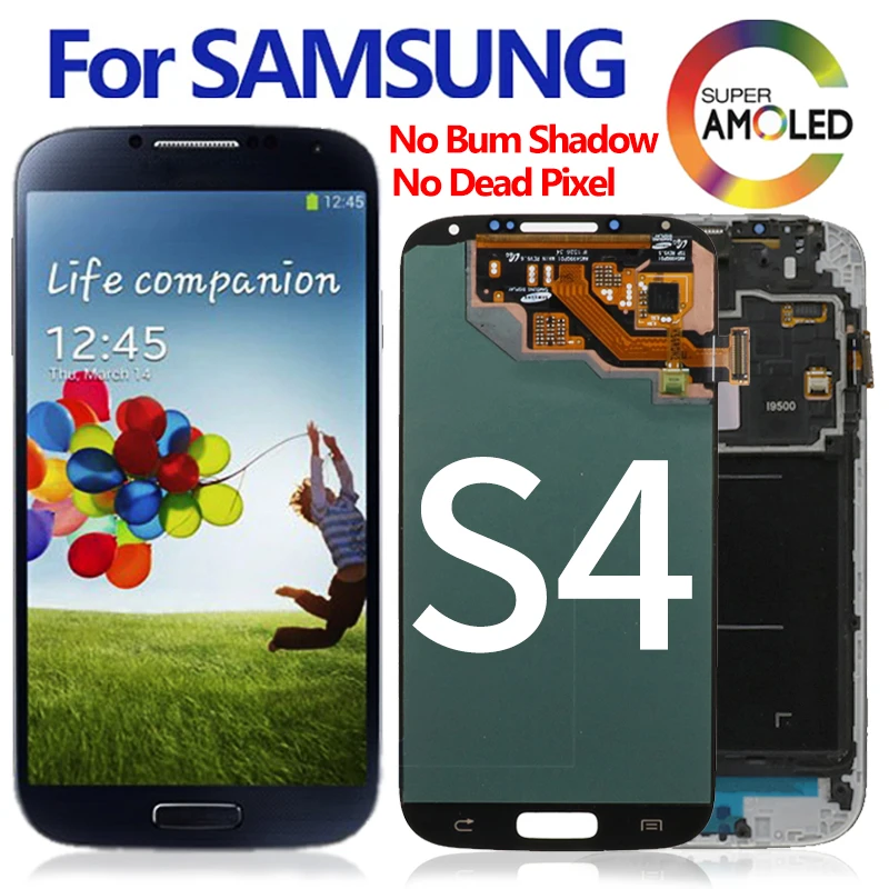 

5/10 шт. оригинальный 5,0 "AMOLED для Samsung Galaxy S4 i9500 i9505 i337 ЖК-дисплей с сенсорным экраном и дигитайзером