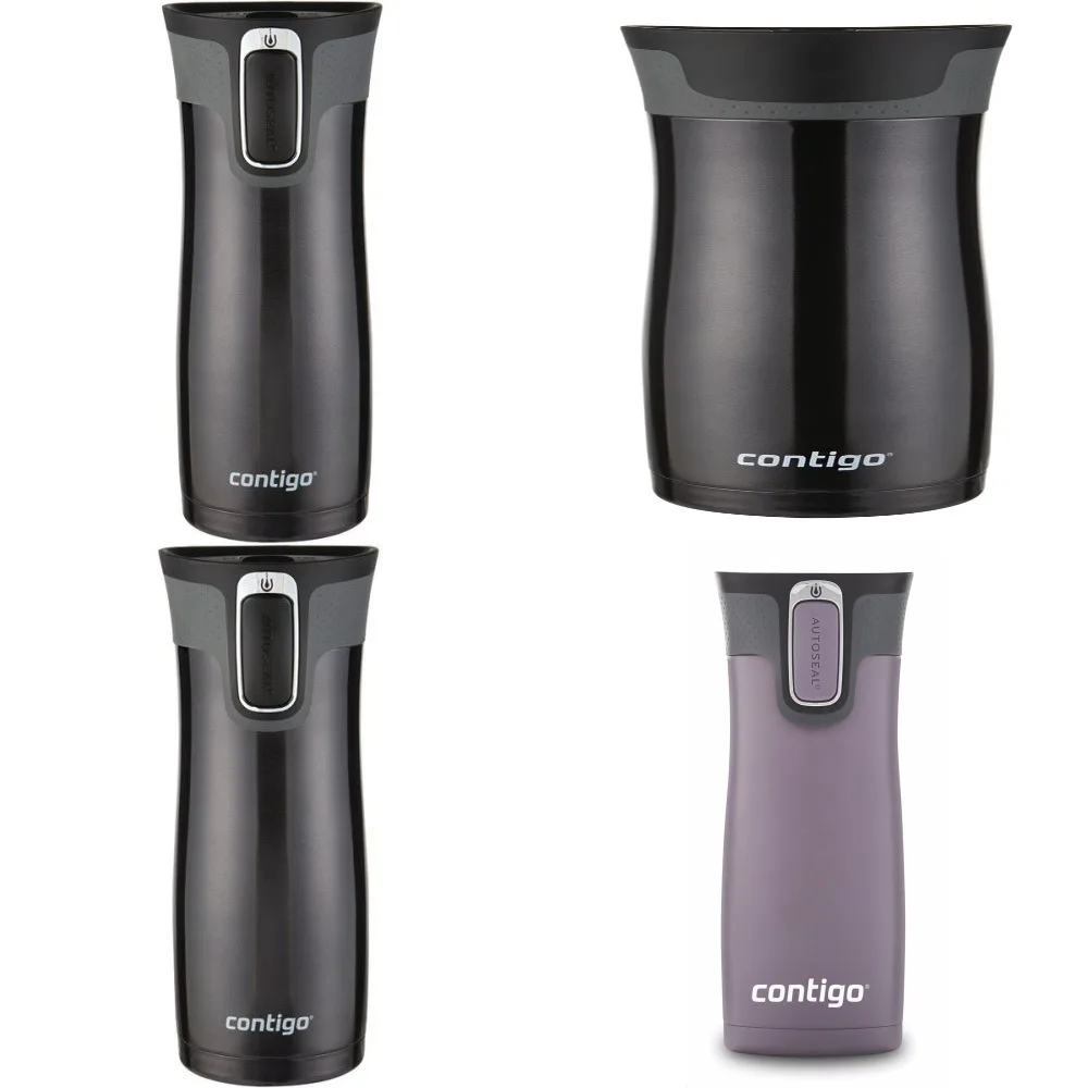 

Delightful Loop Black AUTOSEAL 16oz Stainless Steel Travel Mug with Lid